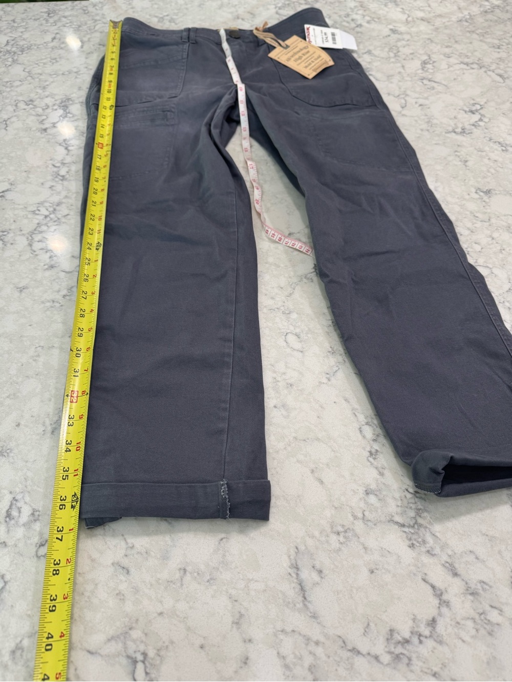 Democracy Women’s High Rise Cargo Pants - Slate Gray Size 10 NWT - Picture 9 of 9